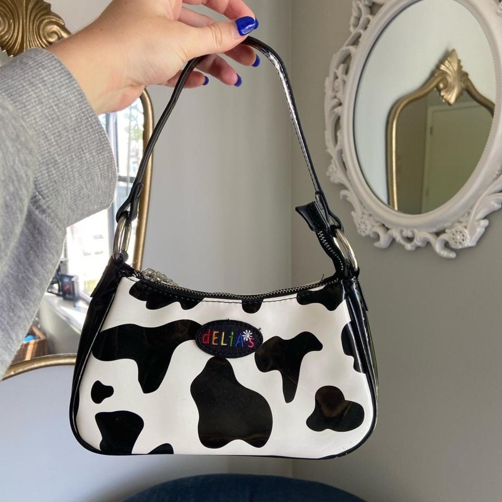 Delias Dolls Kill Cow Print Purse